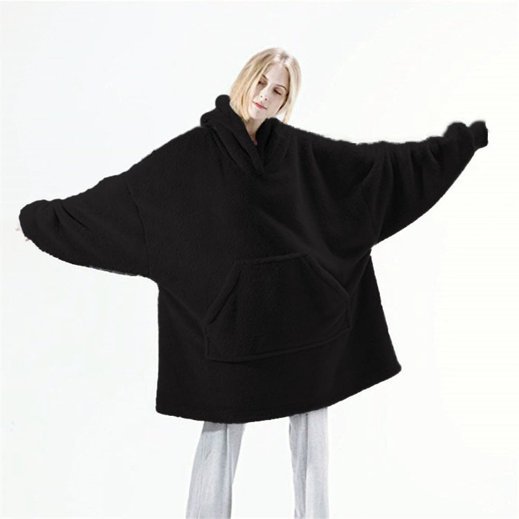 Oversized teppegenser i dobbeltsidig plysjfleece