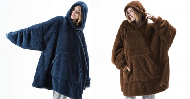 Lunvang™ Oversized teppegenser i dobbeltsidig plysjfleece