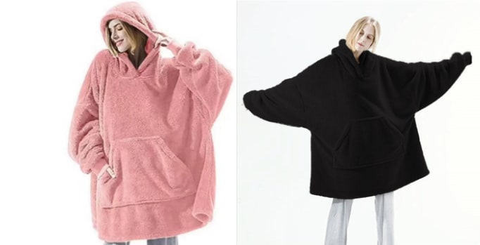 Lunvang™ Oversized teppegenser i dobbeltsidig plysjfleece