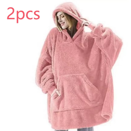 Lunvang™ Oversized teppegenser i dobbeltsidig plysjfleece