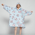 Lunvang™ Oversized fleecehettegenser med sherpafôr og kengurulomme